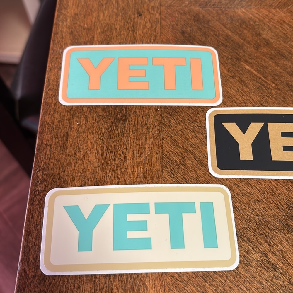 🔥Yeti Logo Sticker Collection (5 pk) - Picture 3 of 5